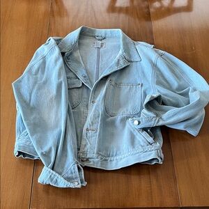 Polo by Ralph Lauren Light Blue Denim Cropped Jacket